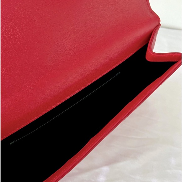YSL Yves Saint Laurent - Belle Du Jour Red Clutch purse - Picture 10 of 10